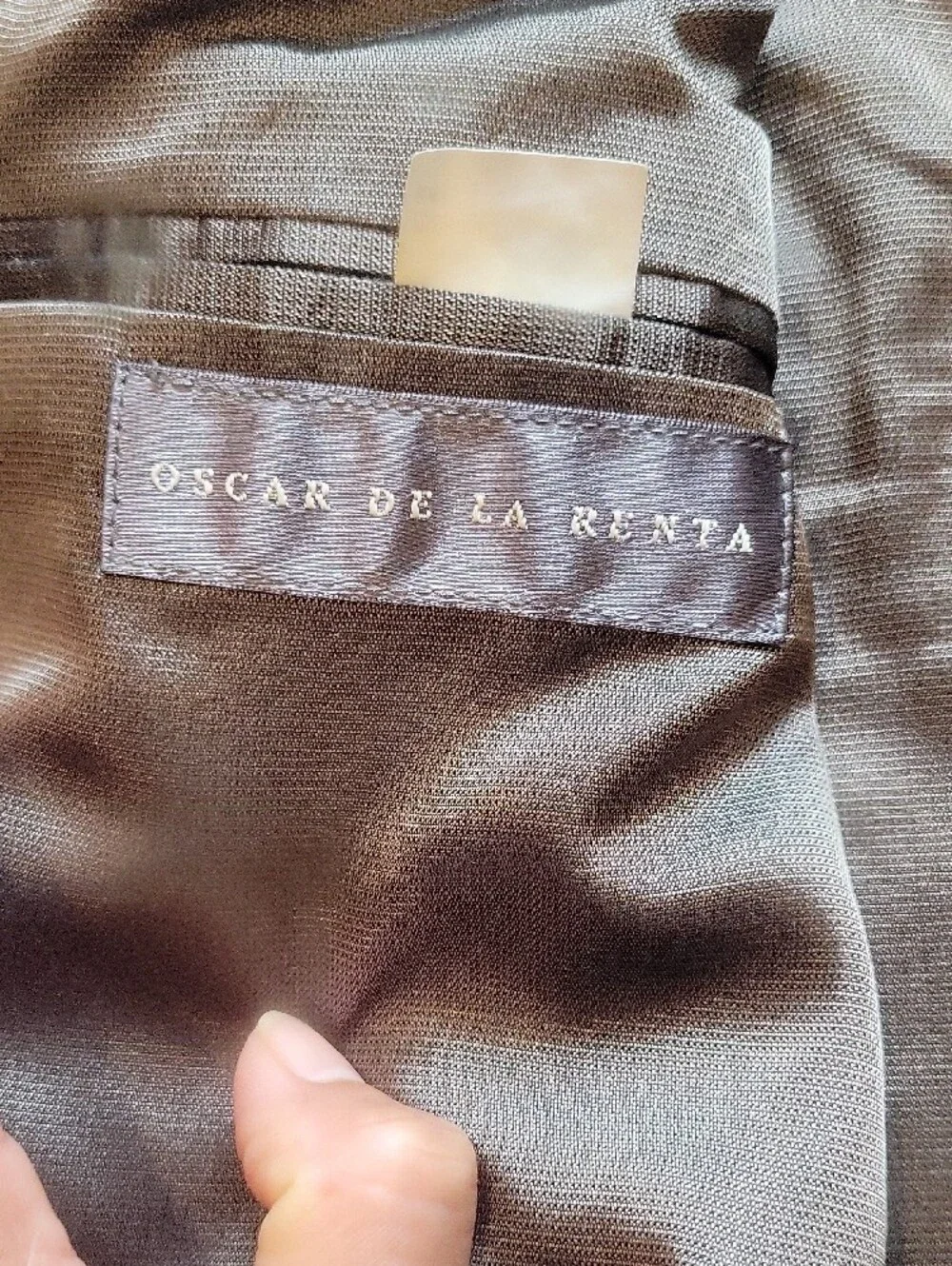 Oscar de la Renta Brown Houndstooth Sport Coat
